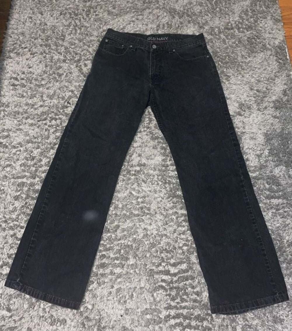 Old Navy Loose Fit Black Denim Jeans 32W 32L